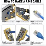8'i 1 Ağ Kablosu Seti | RJ45 Sıkma Pansesi Seti - Görsel 7