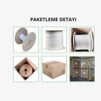 1 Fiber Bina içi Fiber Optik Drop Kablo  - LSZH Beyaz,  2.0x3.0mm OBK - 1000 metre - Görsel 5