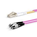 LC UPC - FC UPC - OM4 Fiber Optik Patch Cord Duplex LSZH 2mm