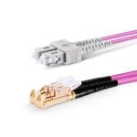 SC UPC - LSH UPC - OM4 Fiber Optik Patch Cord Duplex LSZH 2mm