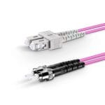 SC UPC - ST UPC - OM4 Fiber Optik Patch Cord Duplex LSZH 2mm