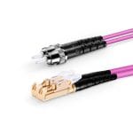 ST UPC - LSH UPC - OM4 Fiber Optik Patch Cord Duplex LSZH 2mm