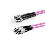 ST UPC - FC UPC - OM4 Fiber Optik Patch Cord Duplex LSZH 2mm