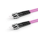 ST UPC - ST UPC - OM4 Fiber Optik Patch Cord Duplex LSZH 2mm