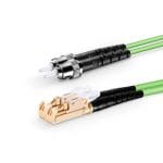 ST UPC - LSH UPC - OM5 Fiber Optik Patch Cord Duplex LSZH 2mm