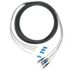 LC UPC - FC UPC - 4 Fiber G657A2, Breakout Patch Cord - Dış Ortam 7mm LSZH