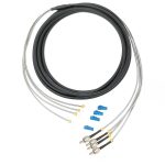 LC UPC - ST UPC - 4 Fiber G657A2, Breakout Patch Cord - Dış Ortam 7mm LSZH