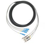 SC UPC - ST UPC - 4 Fiber G657A2, Breakout Patch Cord - Dış Ortam 7mm LSZH