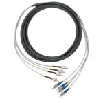 ST UPC - FC UPC - 4 Fiber G657A2, Breakout Patch Cord - Dış Ortam 7mm LSZH