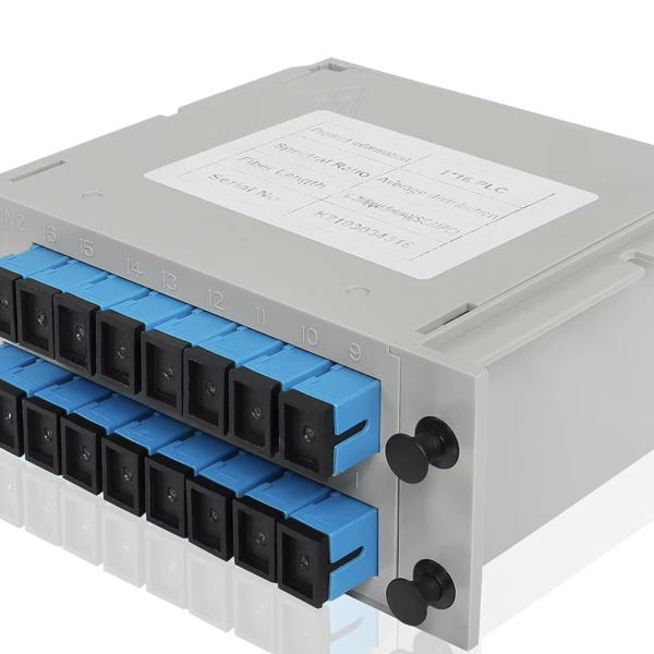 1x16 fiber optik bölücü kaset tipi