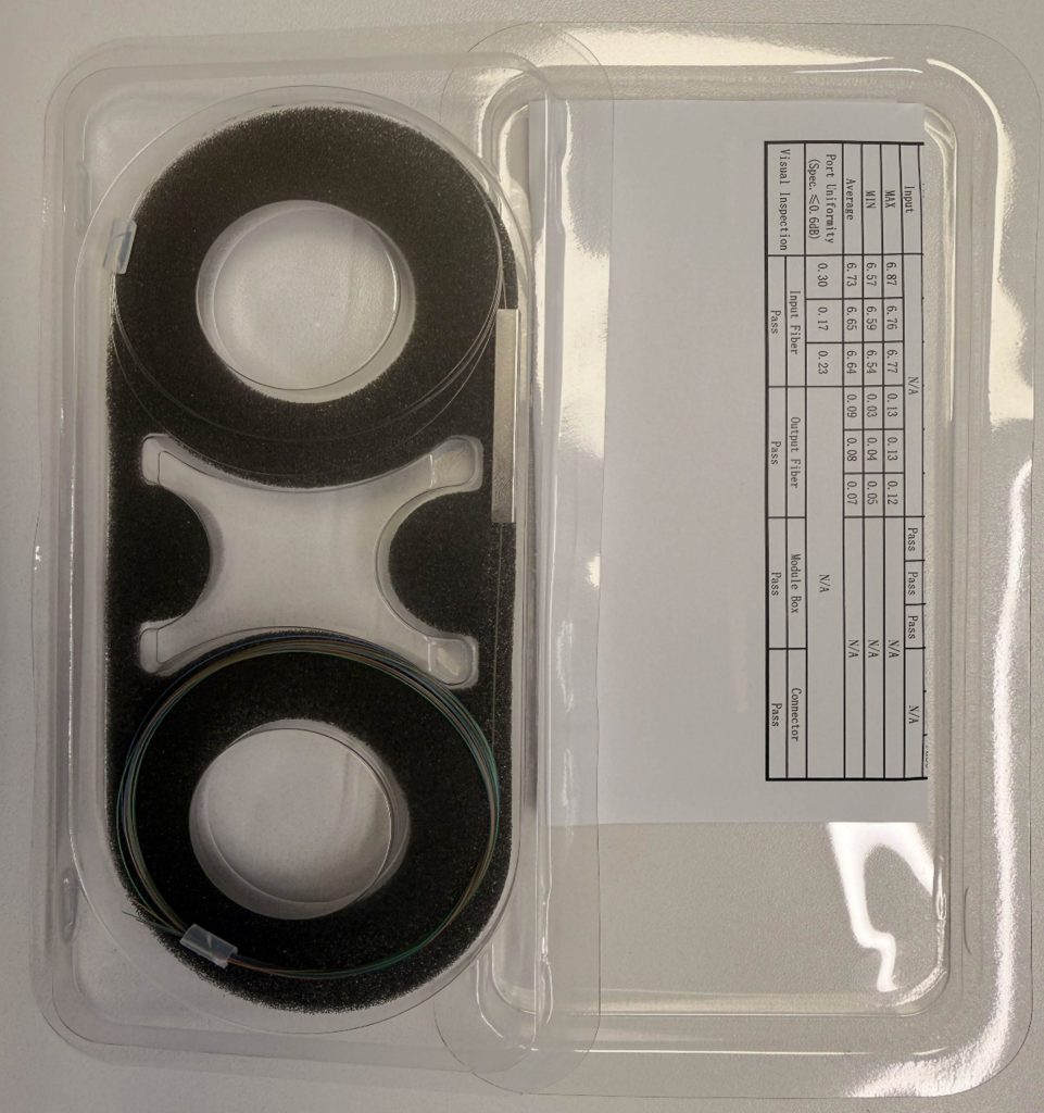 1x4 Optik Bölücü G657 A2 Konnektörsüz Fiber Optik Splitter