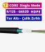 12 Core Single Mode Fiber Optik Kablo Çelik Zırhlı Yer Altı HDPE
