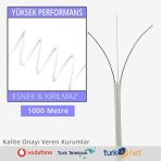 1 Fiber Bina içi Fiber Optik Drop Kablo - LSZH Beyaz,  2.0x3.0mm OBK - 1000 metre