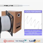 Bina içi Fiber Optik Drop Kablo 1 Core - LSZH Beyaz,  2.0x3.0mm OBK 500 metre