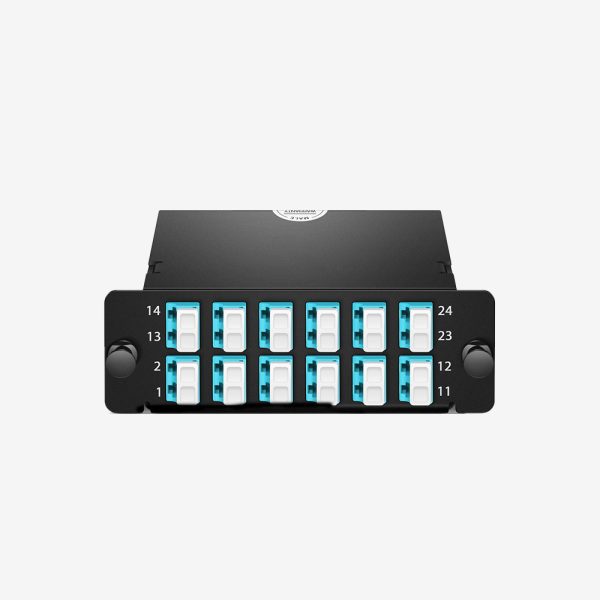2x12 fiber mpo mtp lc kaset om3 polarity b