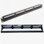 24 Port Cat6 Patch Panel Tam Dolu 50um Altın Kaplama