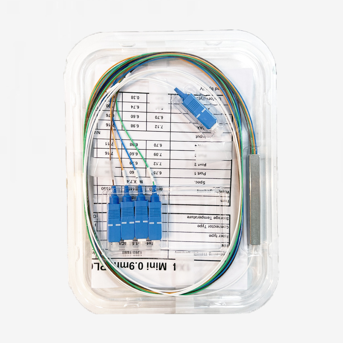 FO-PLC-M-A1X4A.jpg SC UPC Splitter 1x4 - SC UPC Bölücü 1/4 - Görsel 1